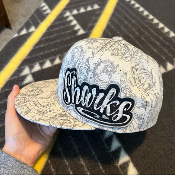 Zephyr 32/5 Chopped San Jose sharks hat size 7 1/2 - Picture 10 of 16